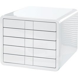 Module de classement i-Box, 5 tiroirs, blanc