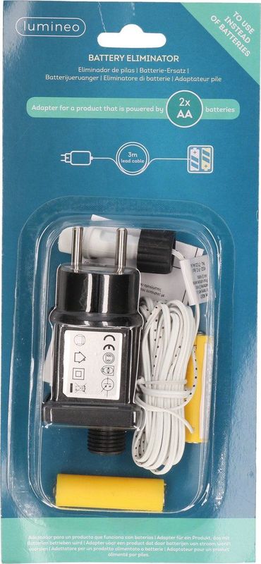 Adapter 2x AA batterij vervanger