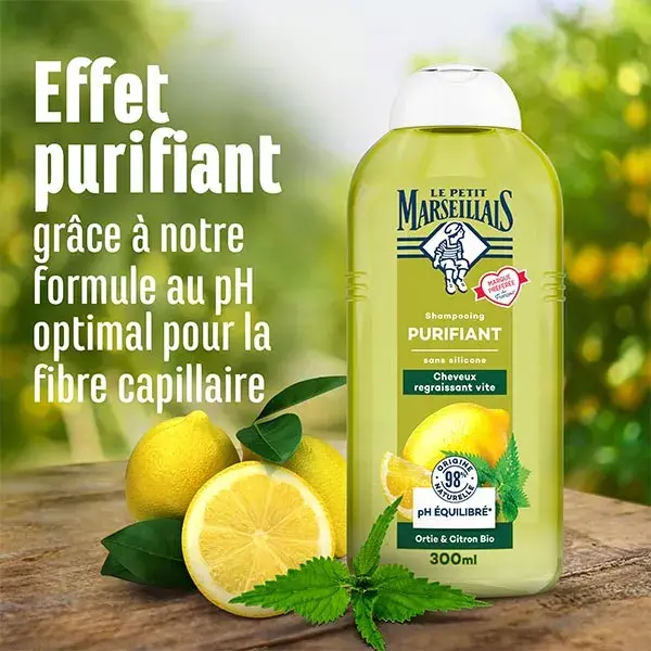 Shampoo Purificante Le Petit Marseillais com Urtiga Orgânica e Limão 300ml