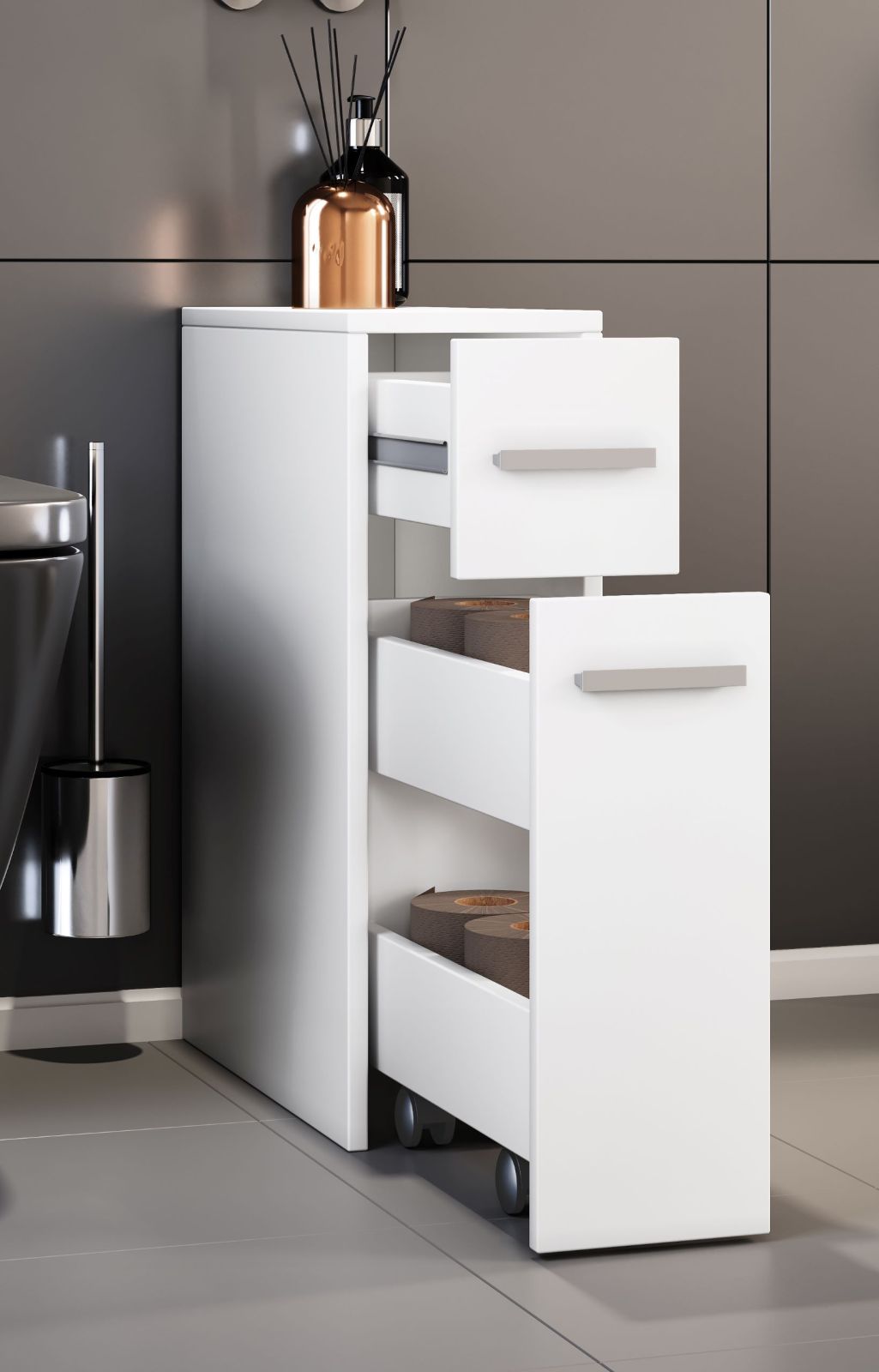 Nischenschrank ZALO - weiß - 61 cm