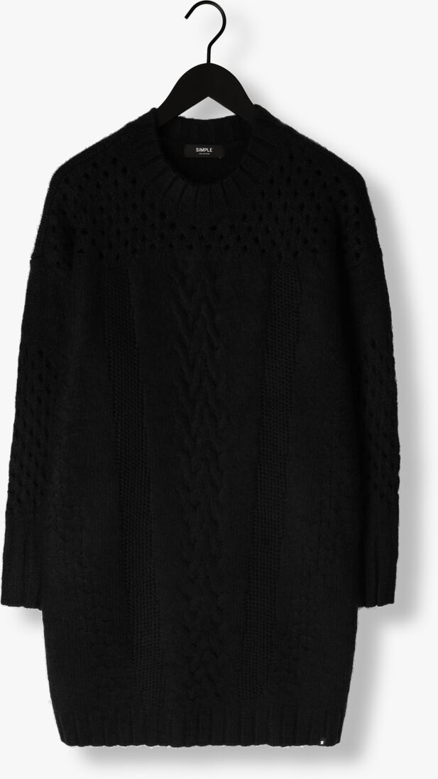 SIMPLE zwarte simple coltrui knit-ac-pl-23-1