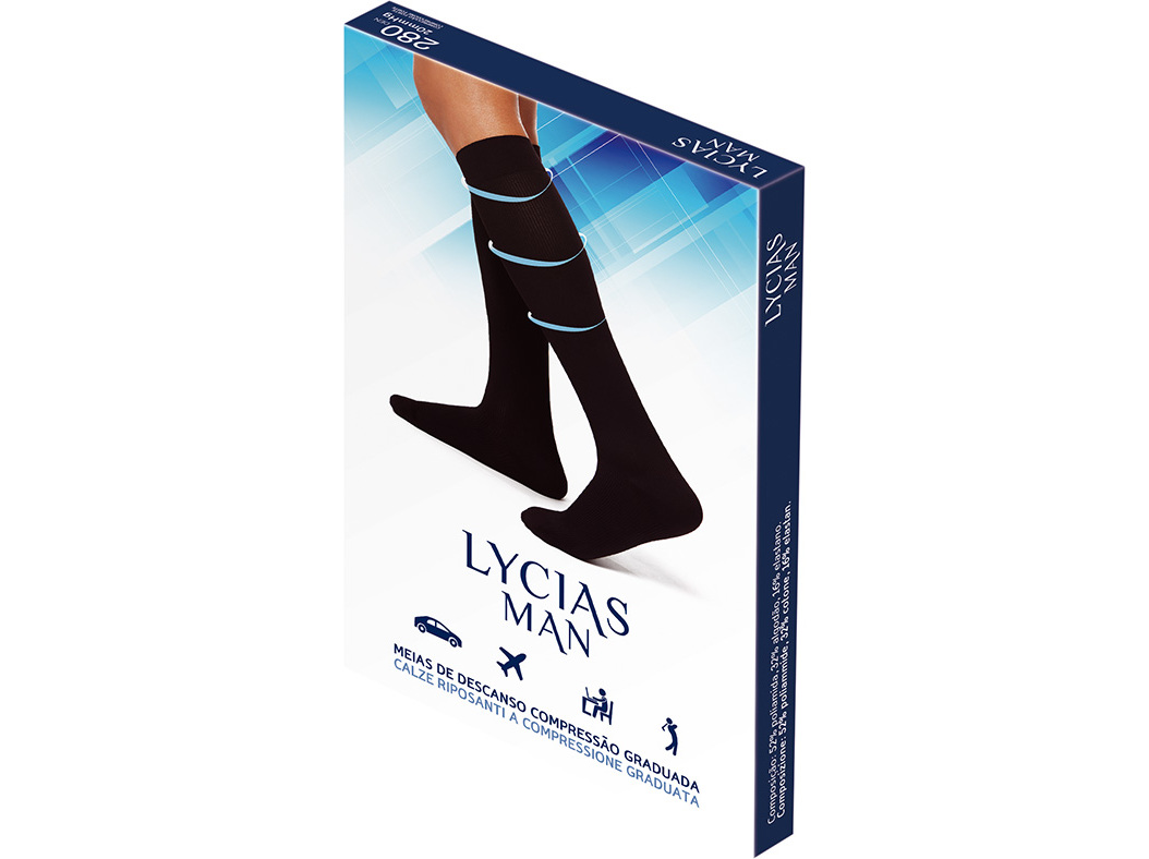 MEIAS LYCIAS MAN PRETO T2