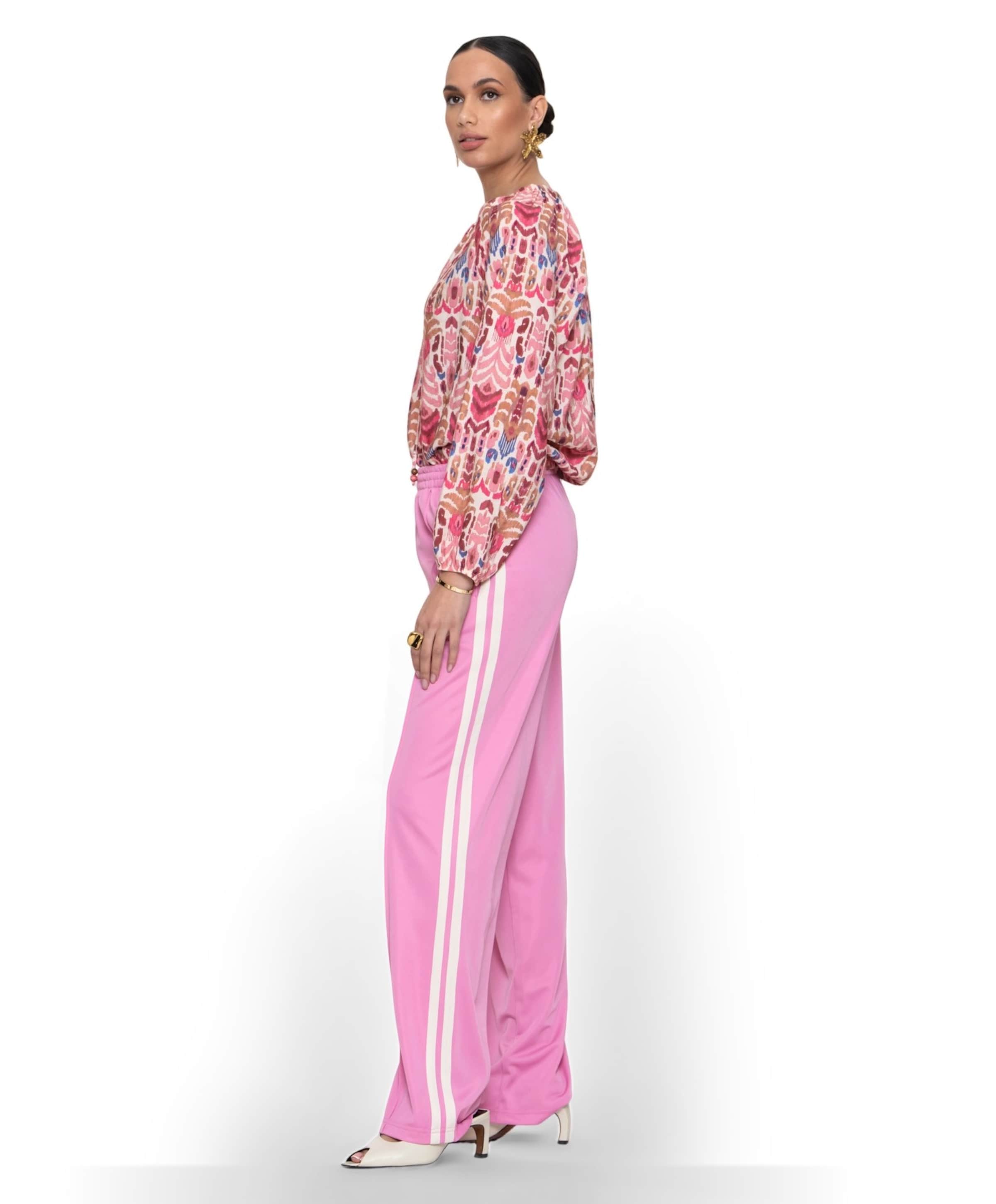 Geisha Track pants dames broek roze