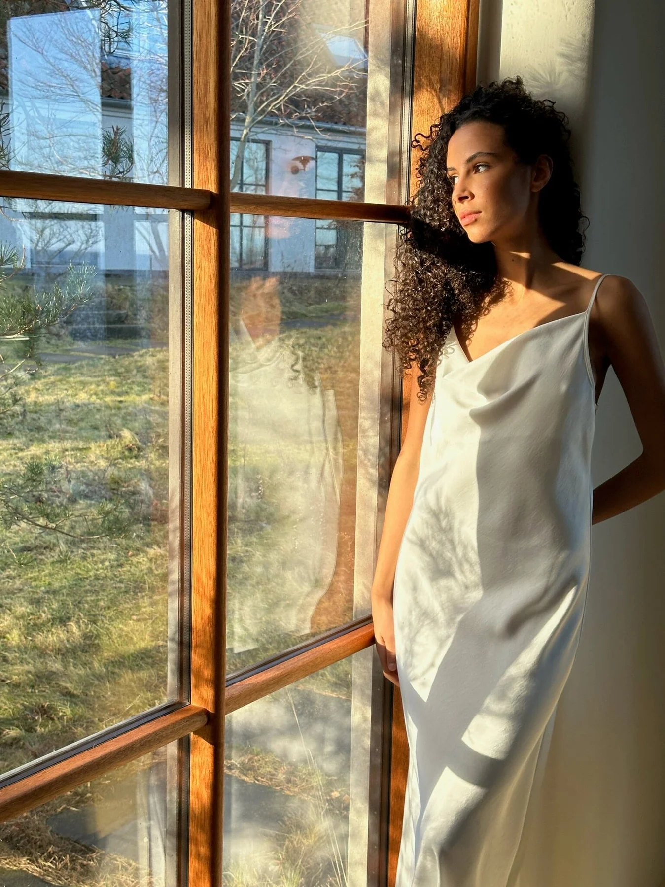 Neo Noir Marina Heavy Sateen Dress