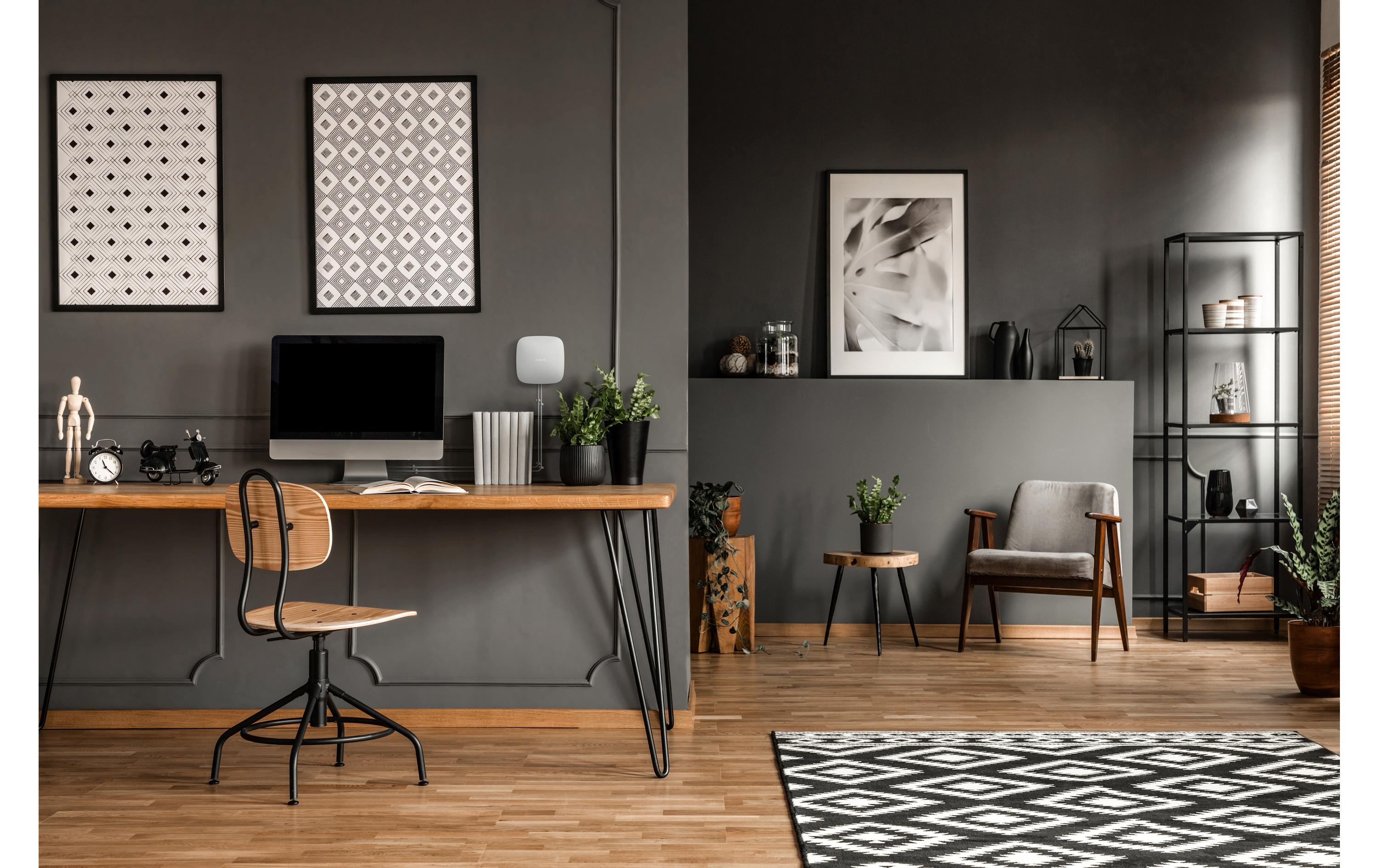 Baseline Hub 2 Plus Jeweller Weiss<br>Kabellose Hub-Zentrale mit Fotoverifizierung