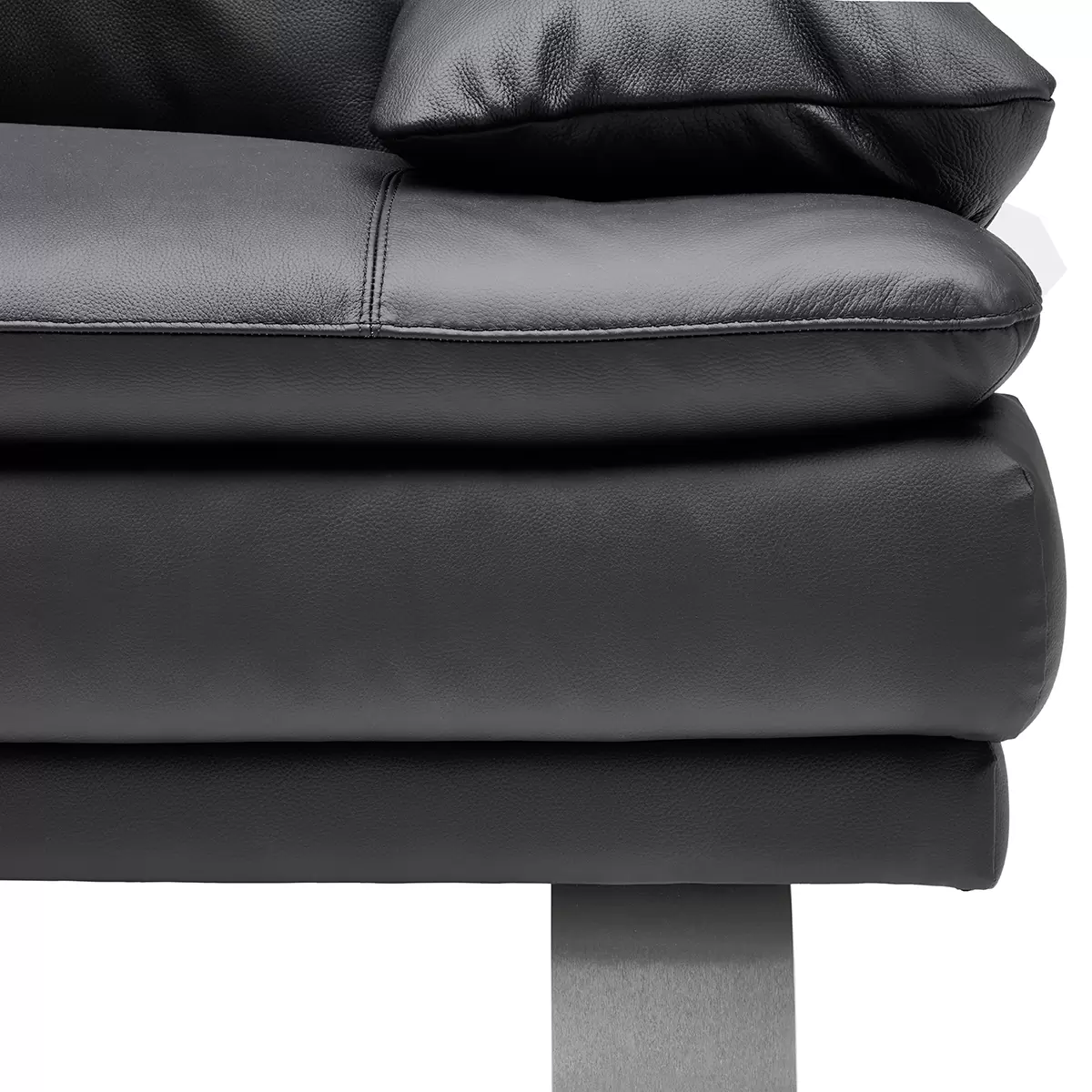 2er Sofa Salerno Schwarz