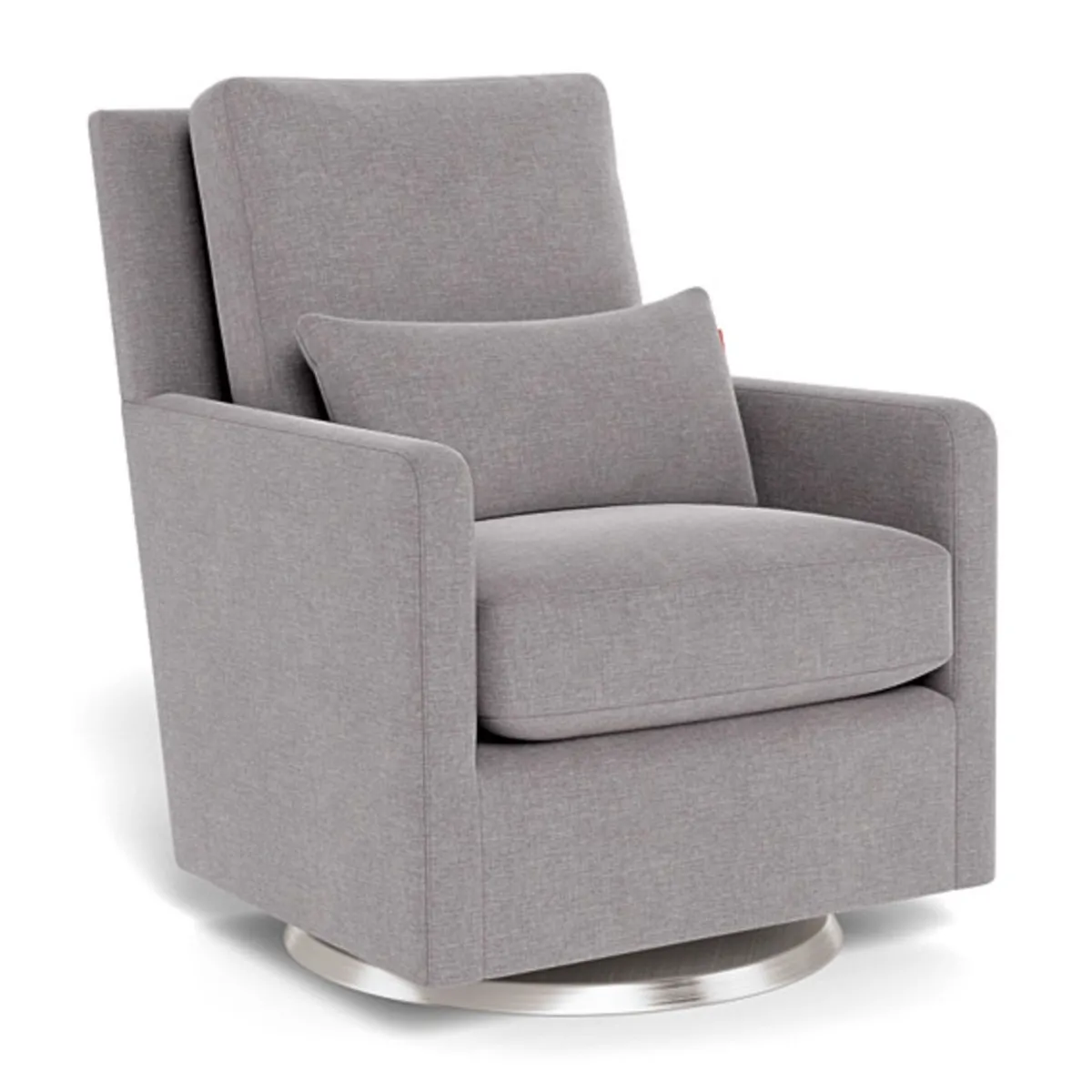 Monte Fauteuil Berçant et Pivotant Como - Pebble Gris  Argent