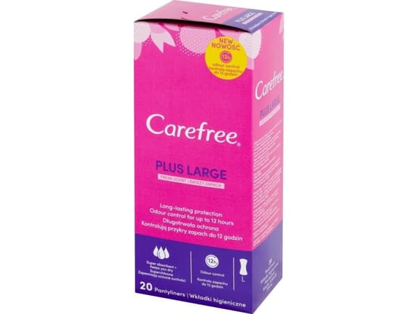 Carefree Plus Large Fresh Scent sanitary pads - fresh scent 1op.-20pcs
