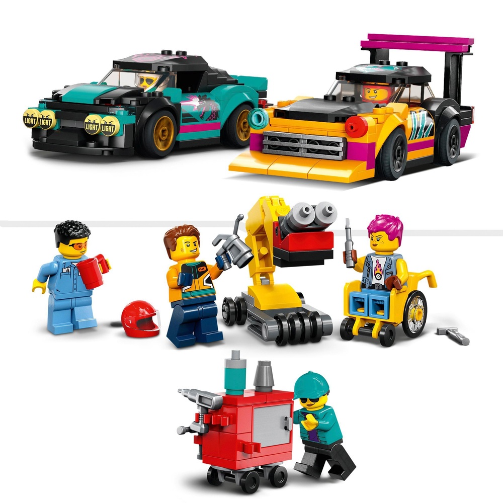 LEGO City 60389 Benutzerdefiniertes Autowerkstatt-Mechaniker-Set