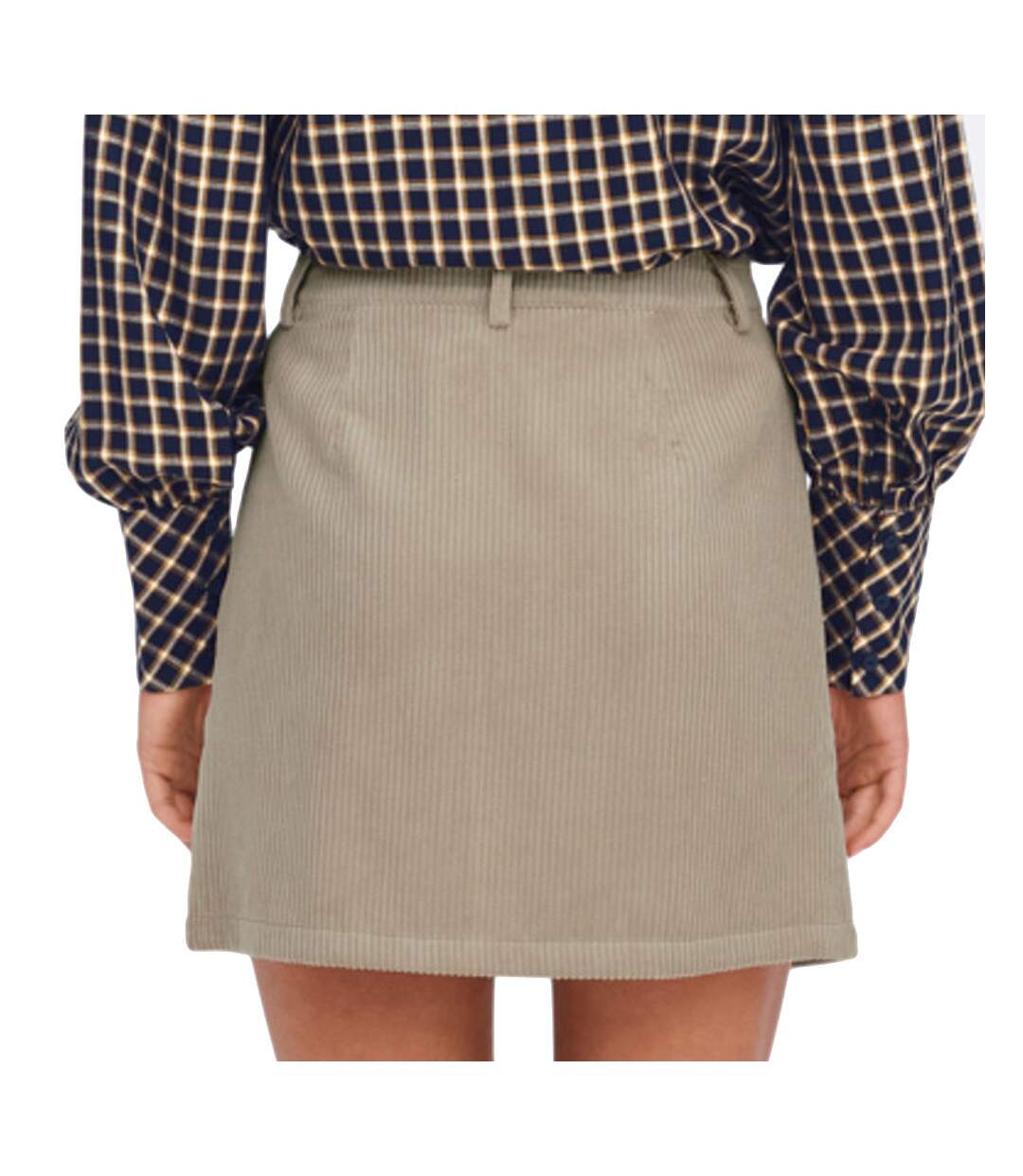 Jupe Beige Femme JDY Corduroy