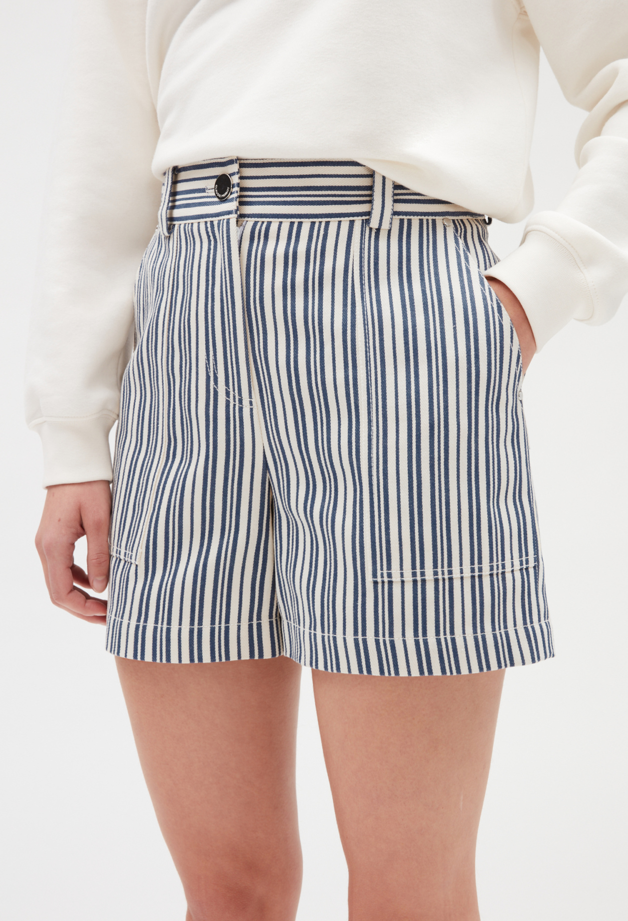 Short raye bicolore