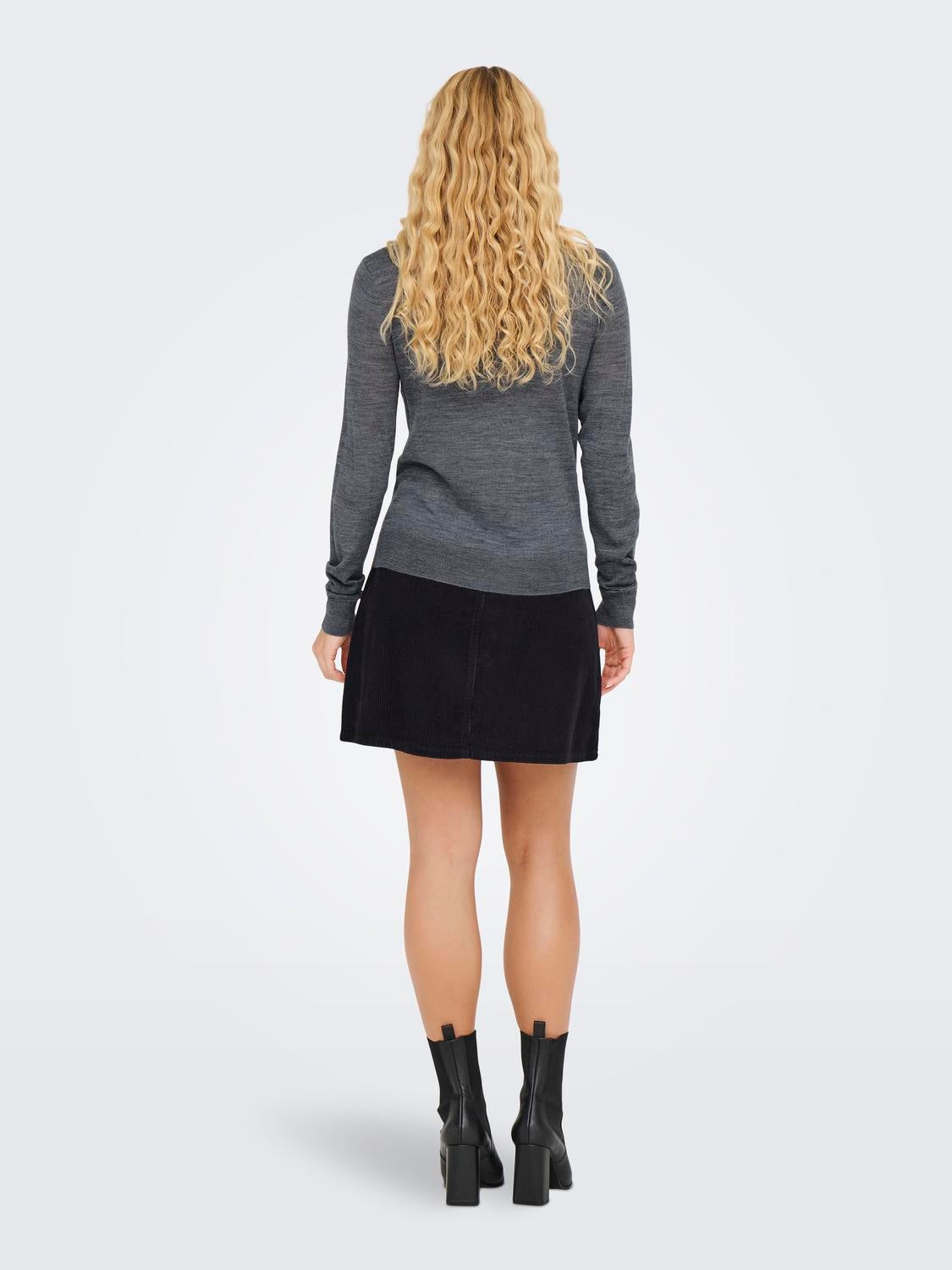 JDYPACIFIC Strickpullover Dark Grey Melange