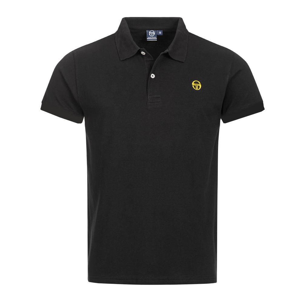 Sergio Tacchini Polo Noir/Jaune Homme Sergio Tacchini Iconic