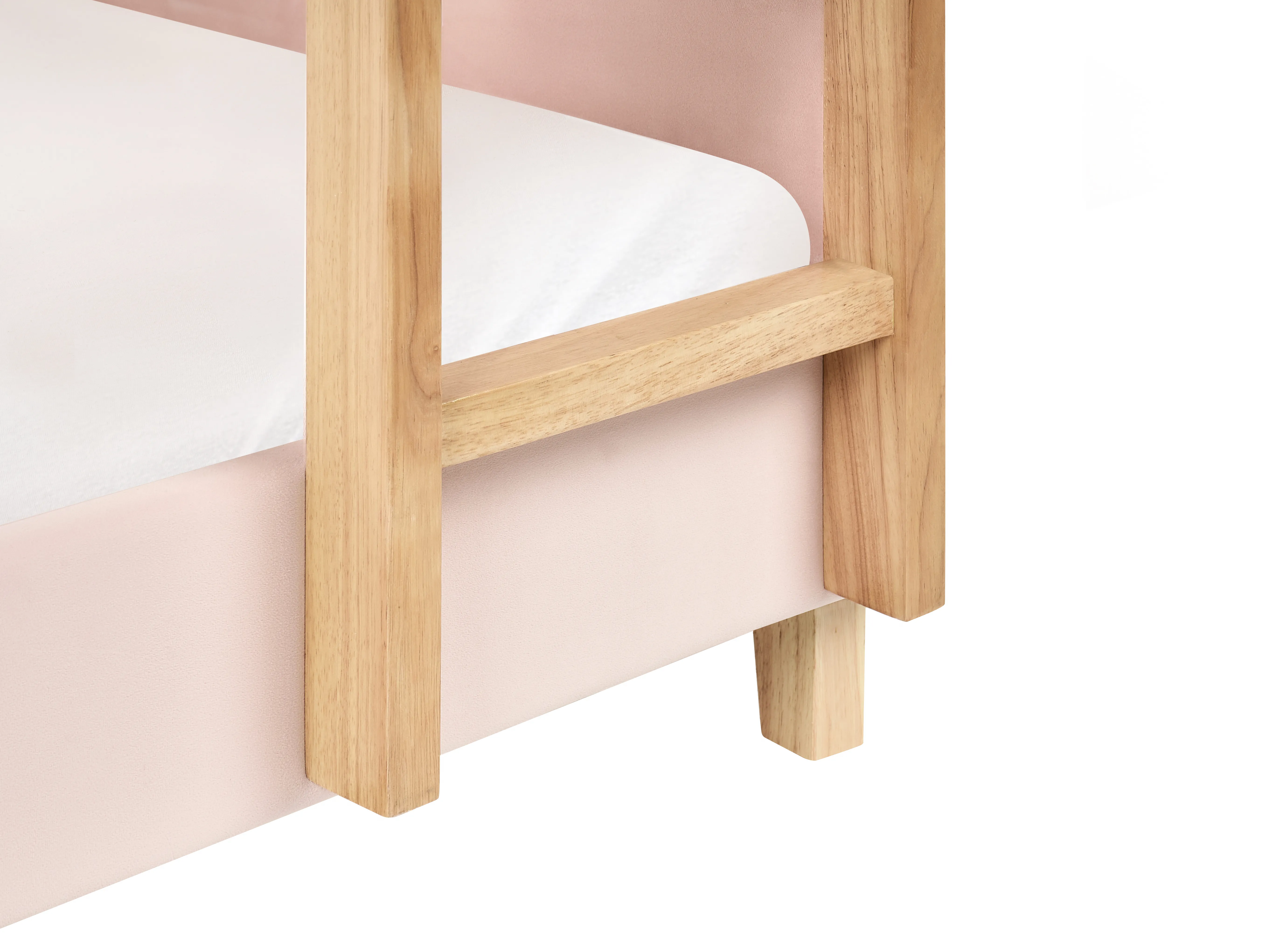 Hoogslaper Fluweel CHOCQUES 90 x 200 cm Pastelroze