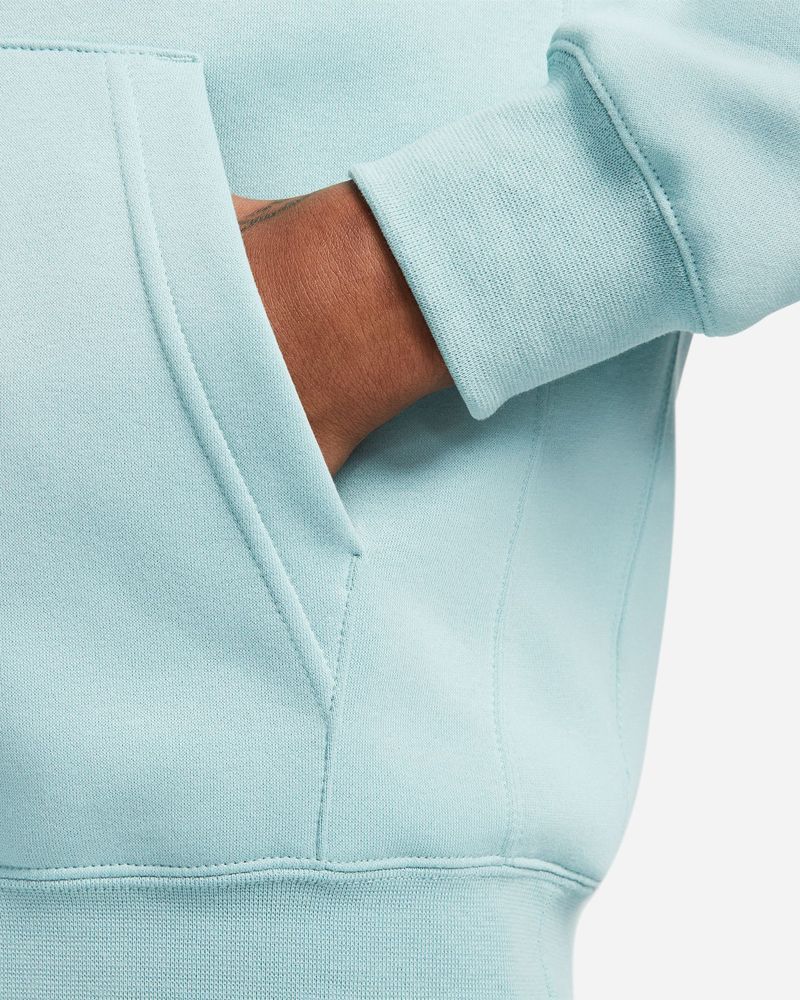 Sweat à capuche Nike Sportswear Club Fleece Vert & Blanc pour homme