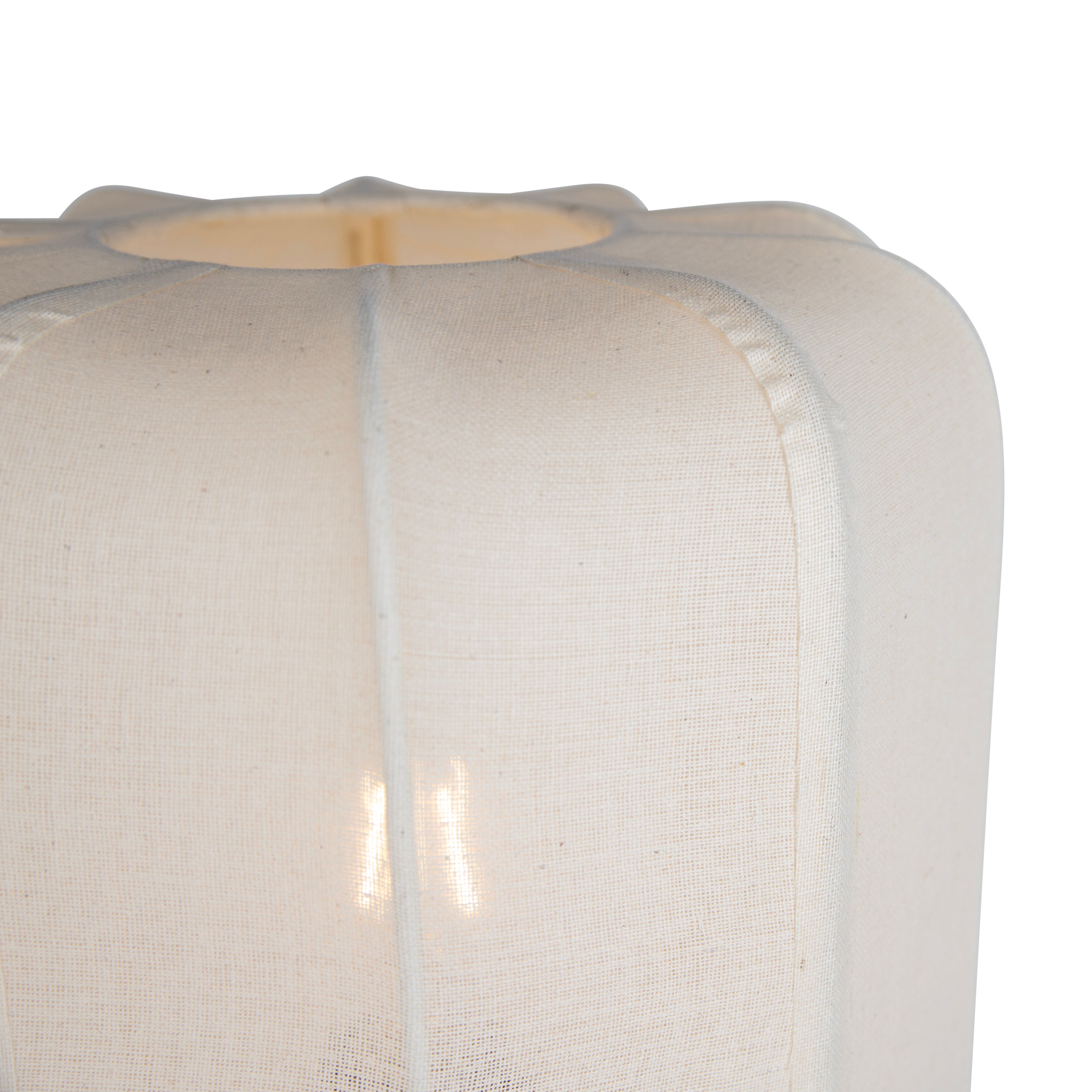 Japandi tafellamp donker brons met beige kap - Nori