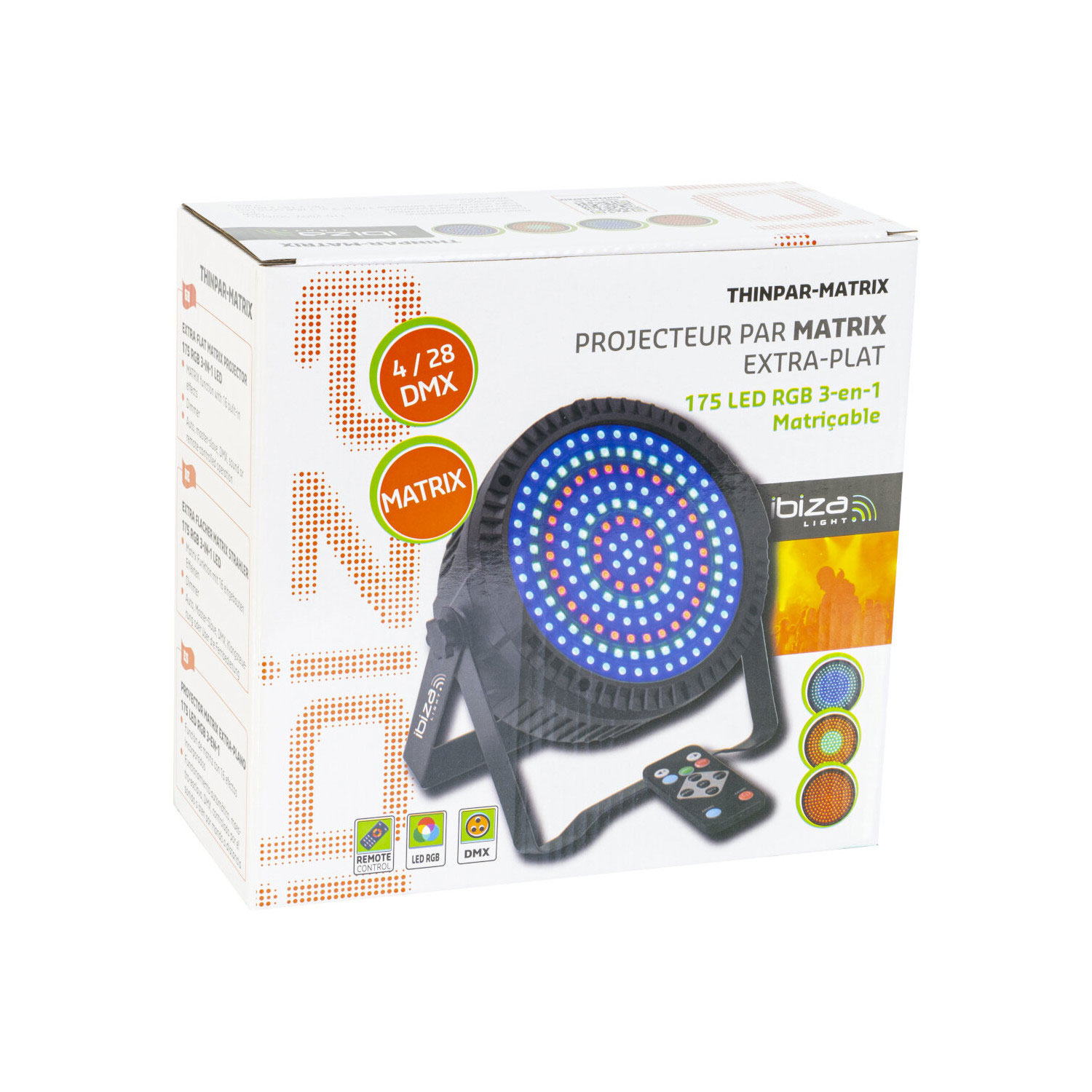 Ibiza Light Thinpar-Matrix - Pars à leds