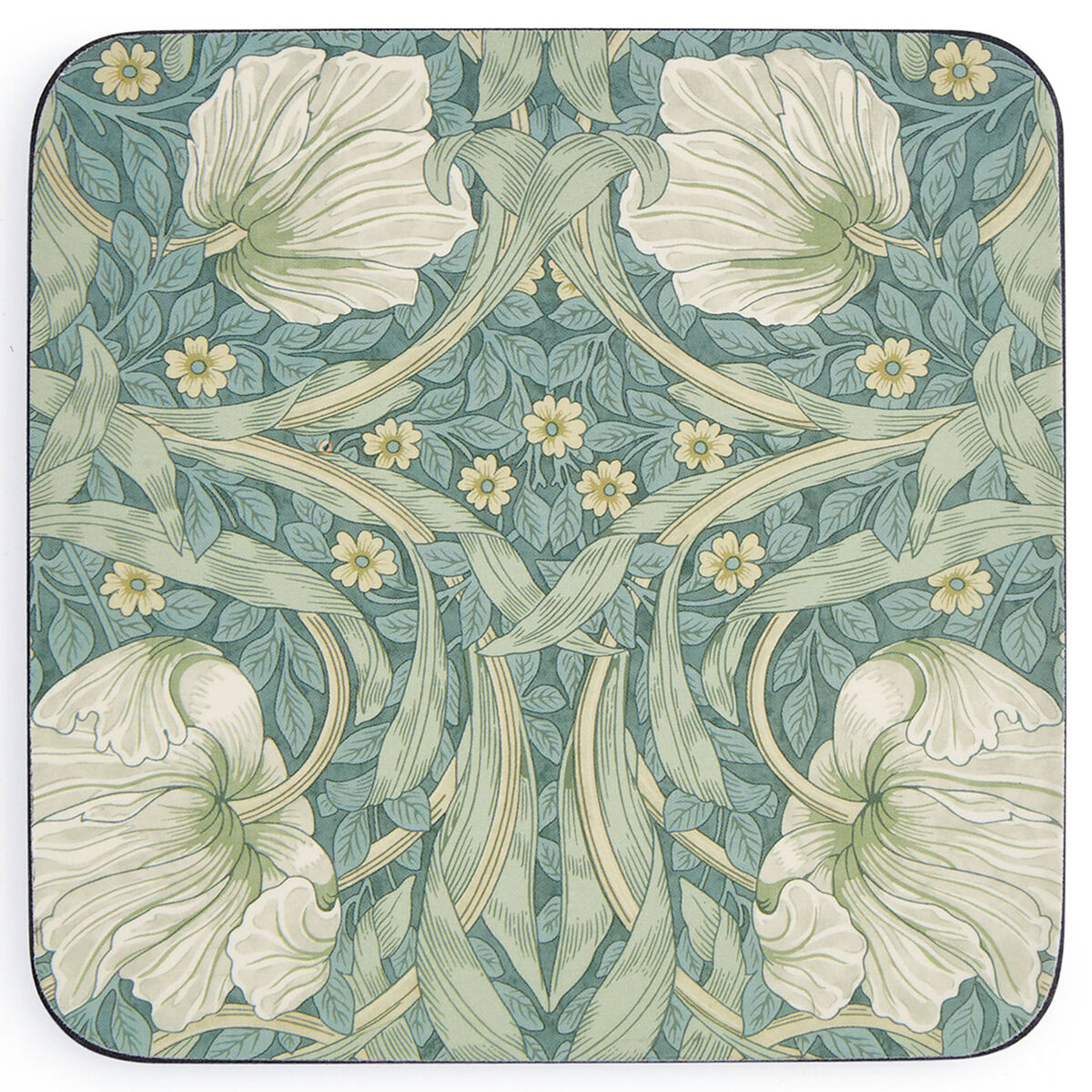 Spode Morris & Co Pimpernel glassbrikker 6-pakning, grønn