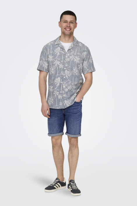 Only & Sons blauwe heren korte broek