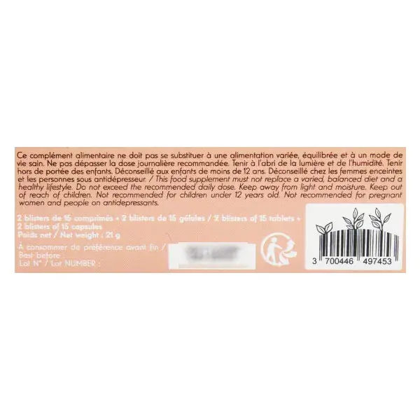 Belle & Bio Suplemento Orgânico para Ciclo Menstrual - 30 comprimidos + 30 cápsulas