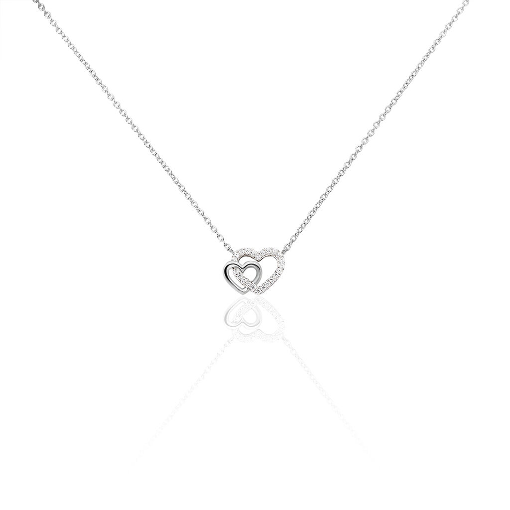 Collier Donatiane Argent Blanc Oxyde De Zirconium