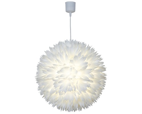 Hanglamp, 1-lichts, HxØ 120x45 cm, wit