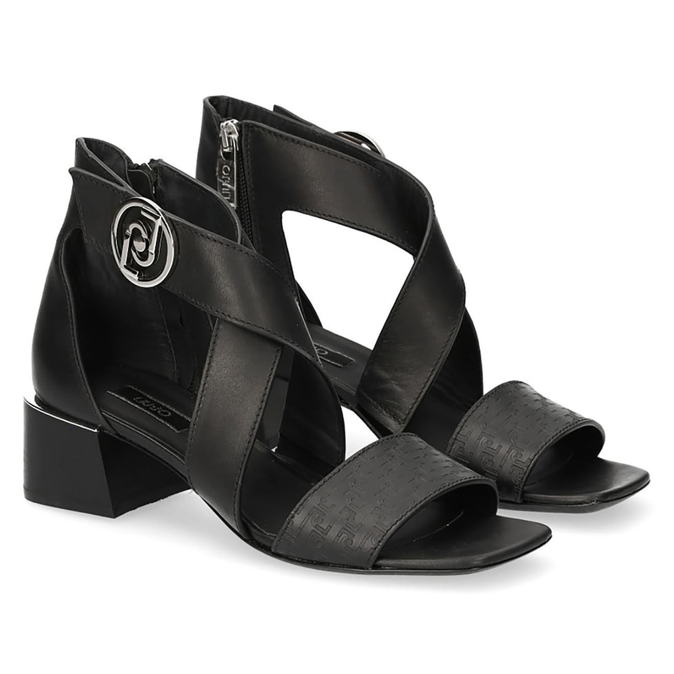 Liu-Jo Sandales en Cuir Pamela noires