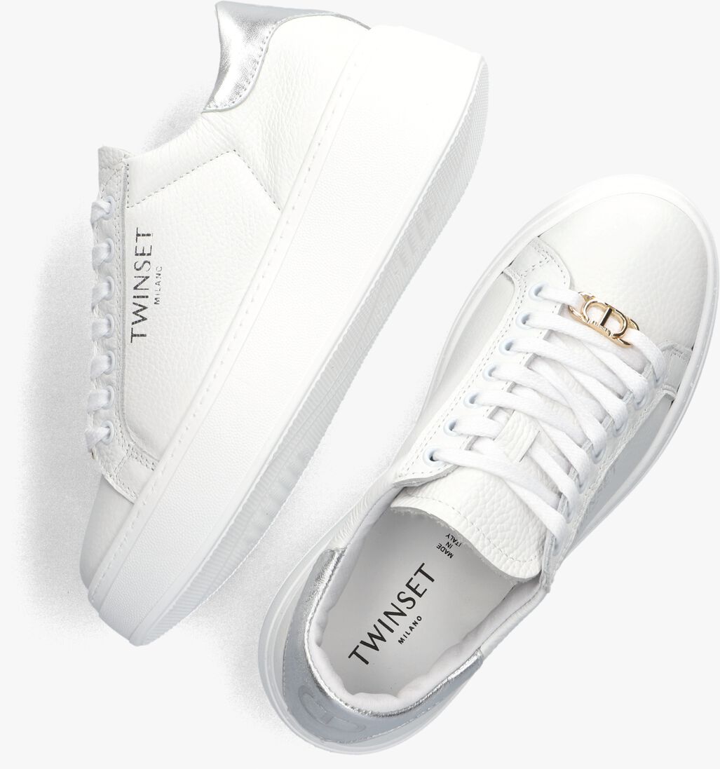 TWINSET MILANO witte twinset milano lage sneakers 241tcp050