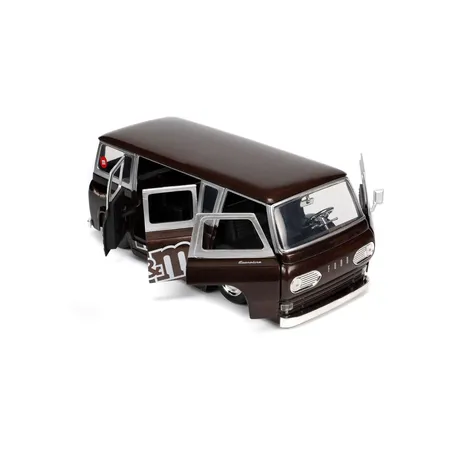 Jada M&Ms Red 1965 Ford Econoline Van 1:24