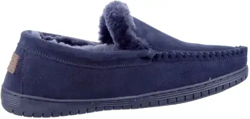 Grizzly Warmbat blauw - maat 47 pantoffel blauw - maat 47 Calandschoen