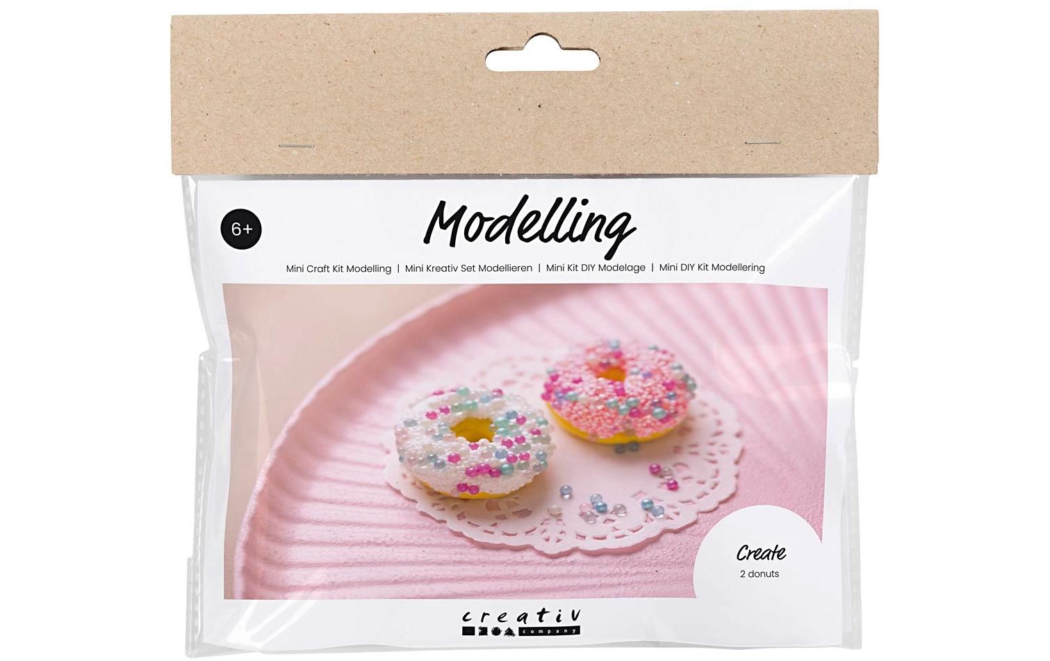 Modellier-Set Donuts Rosa/WeissMini Bastelset