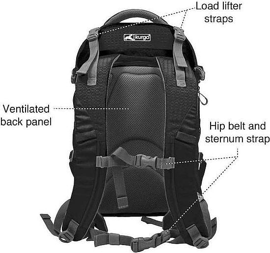 Kurgo G-Train Pack Rugzak Hond | Black | 11631.1