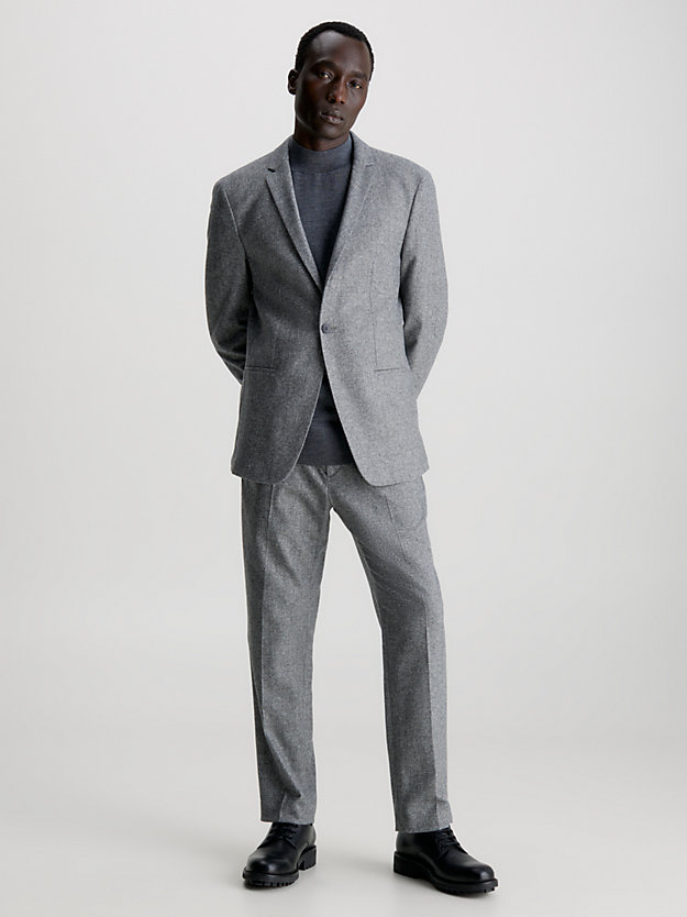 Blazer de flanela slim