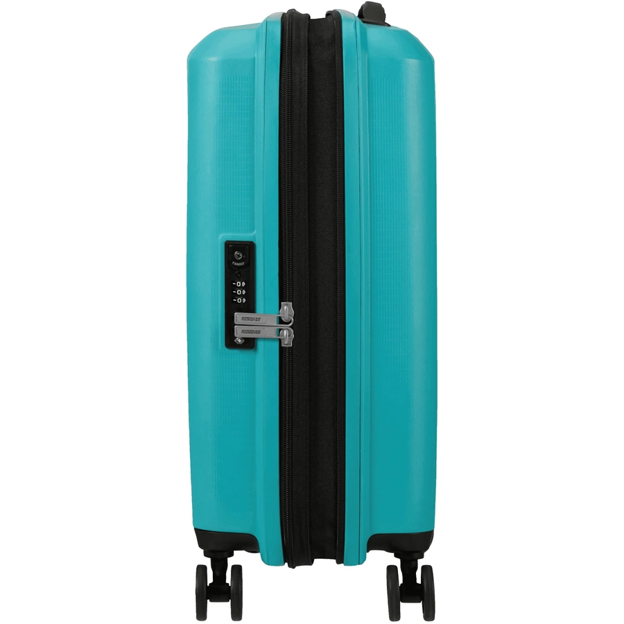 American Tourister Aerostep - 4-Rollen-Kabinentrolley 55 cm erw. turquoise tonic