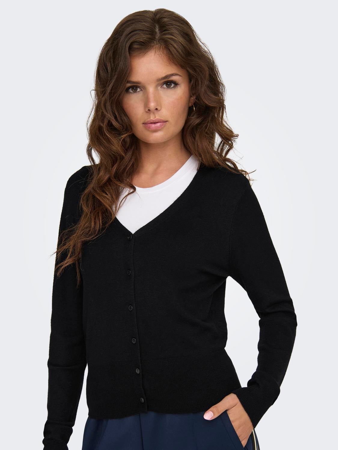 ONLVENICE Strickjacke Black