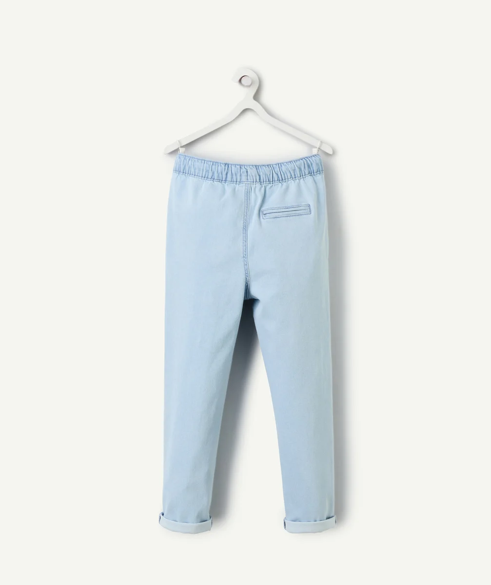 pantalon relaxed garçon en denim low impact clair