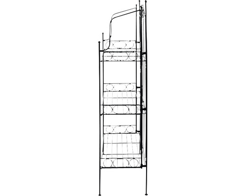 Esschert's Garden etagère, L 55,5 x 25,5 x 110 cm, staal, zwart