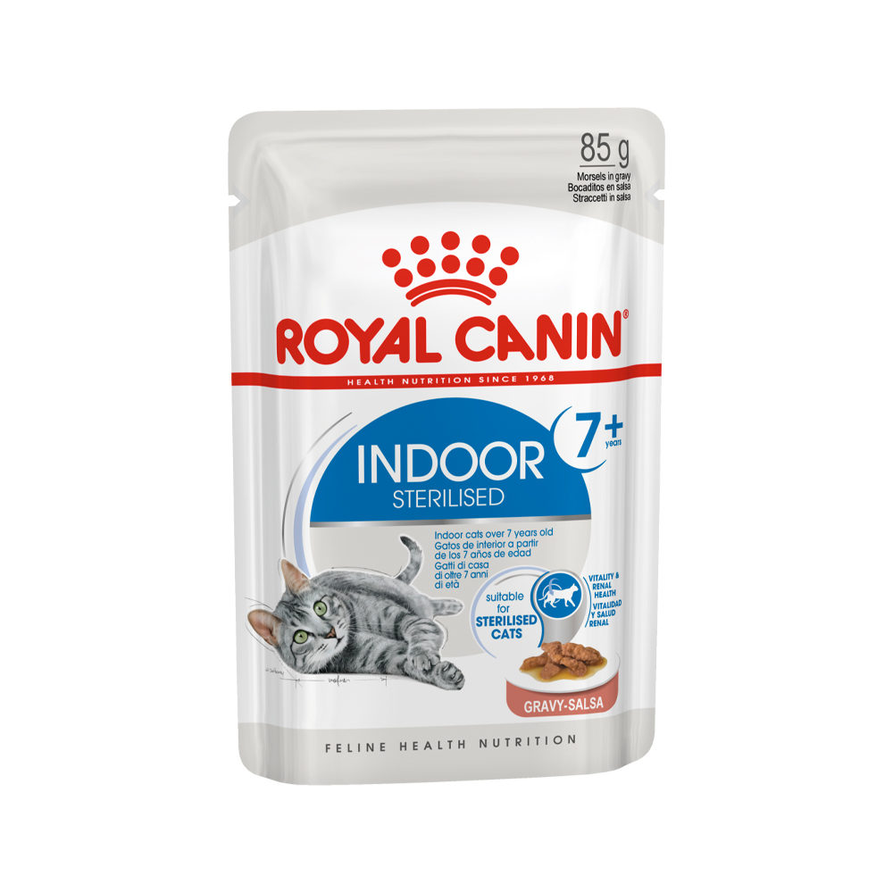 Royal Canin Sterilised Indoor 7+ in Gravy - Kattenvoer