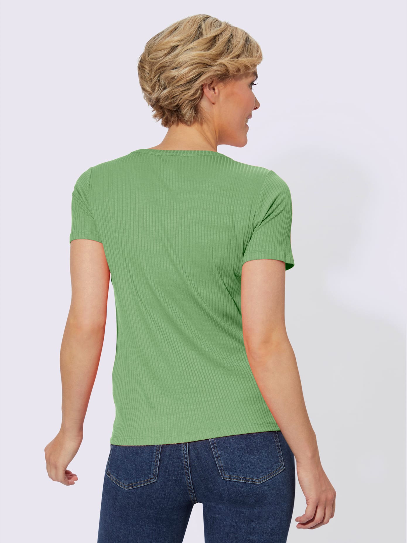 T-shirt à manches courtes qualité viscose extensible souple