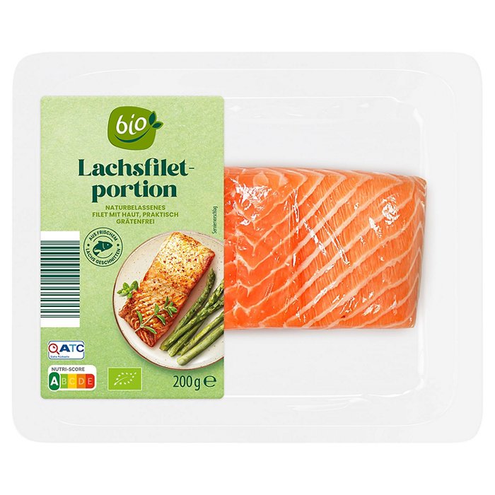 BIO Frisches Bio-Lachsfilet 200 g