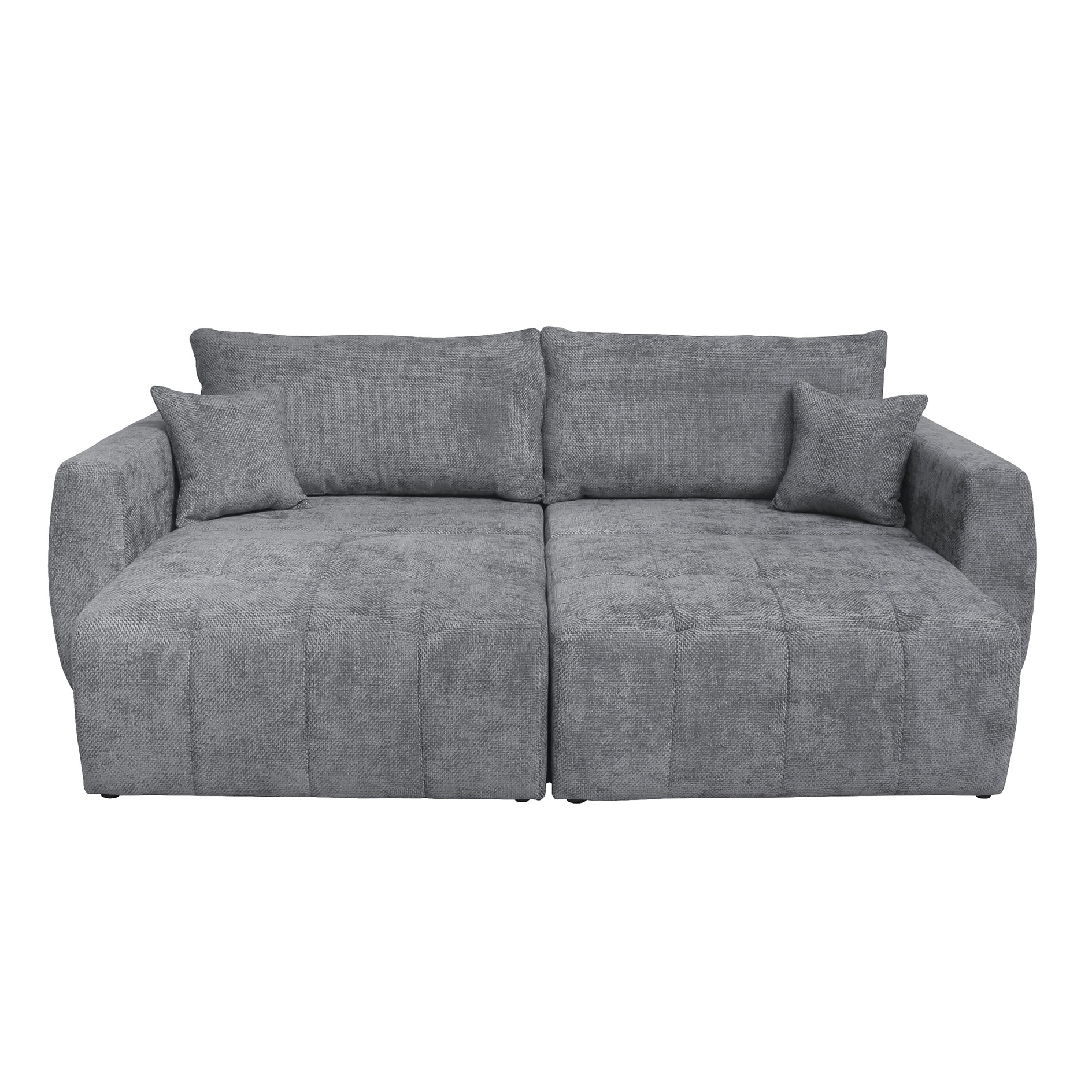 Big Sofa - anthrazit - mit Staukasten und Liegefunktion - 245 cm
