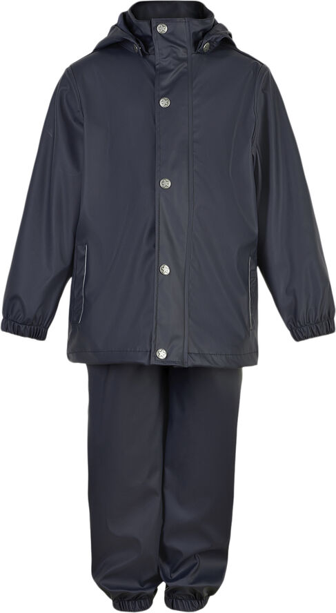 En Fant Rainwear Set Solid Blue night