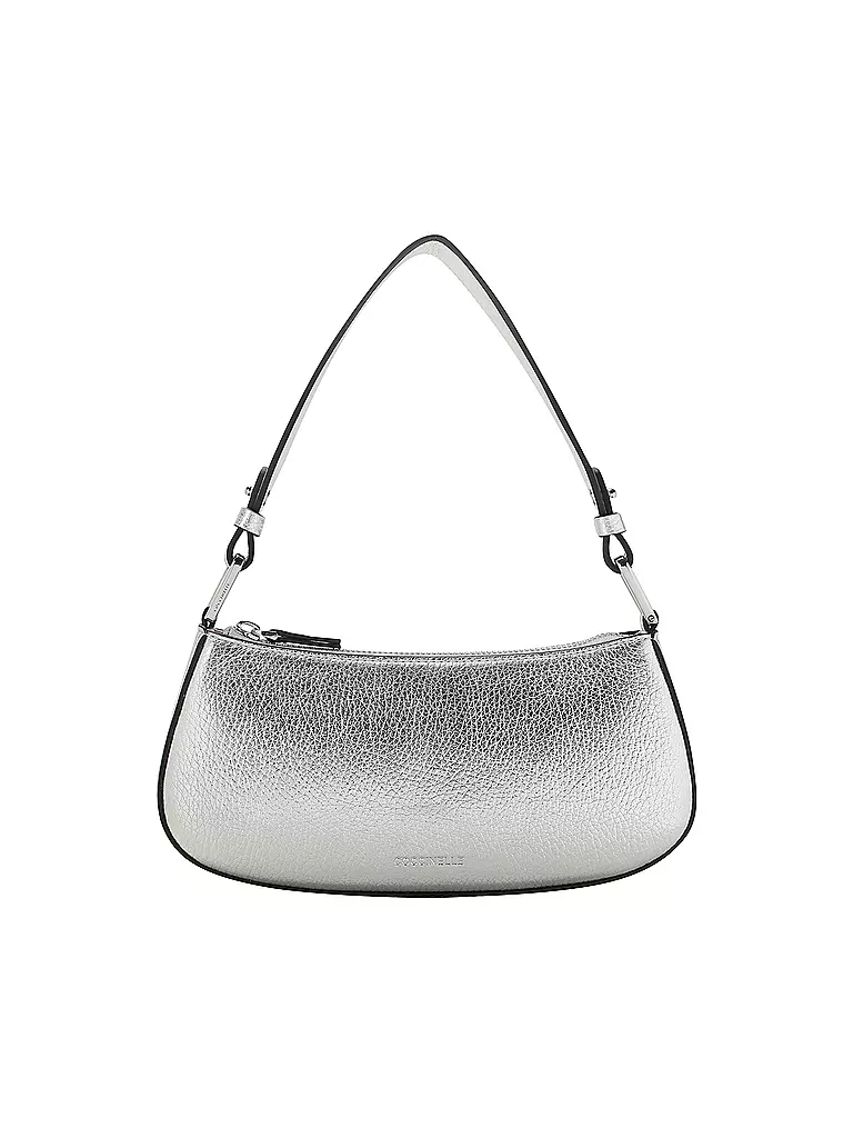 COCCINELLE Ledertasche - Mini Bag MERVEILLE silber