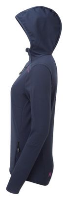 Sweat à Capuche Softshell Femme Altura Cave Bleu/Rose