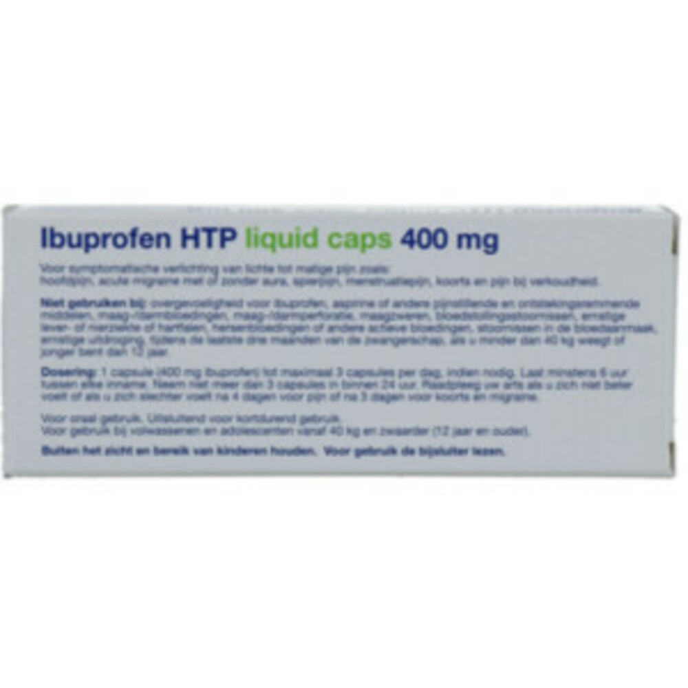Healthypharm Ibuprofen 400mg Liquid Caps20 capsules