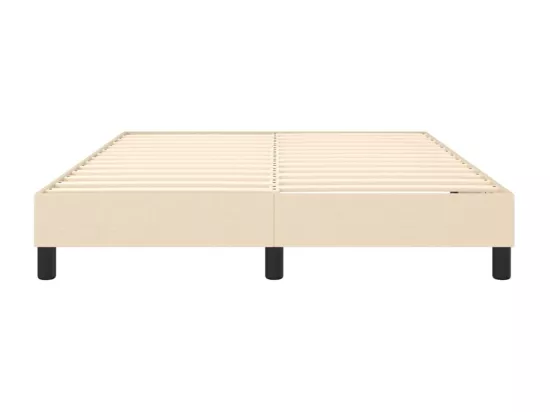 Sommier à lattes de lit Crème 140x200 cm Tissu