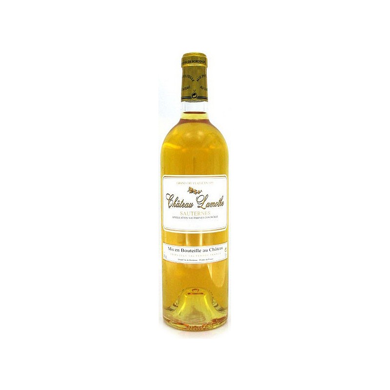 Château LAMOTHE 2001 - Sauternes - 2ème Cru Classé - par Caisse bois de 12 bouteilles 75 cl