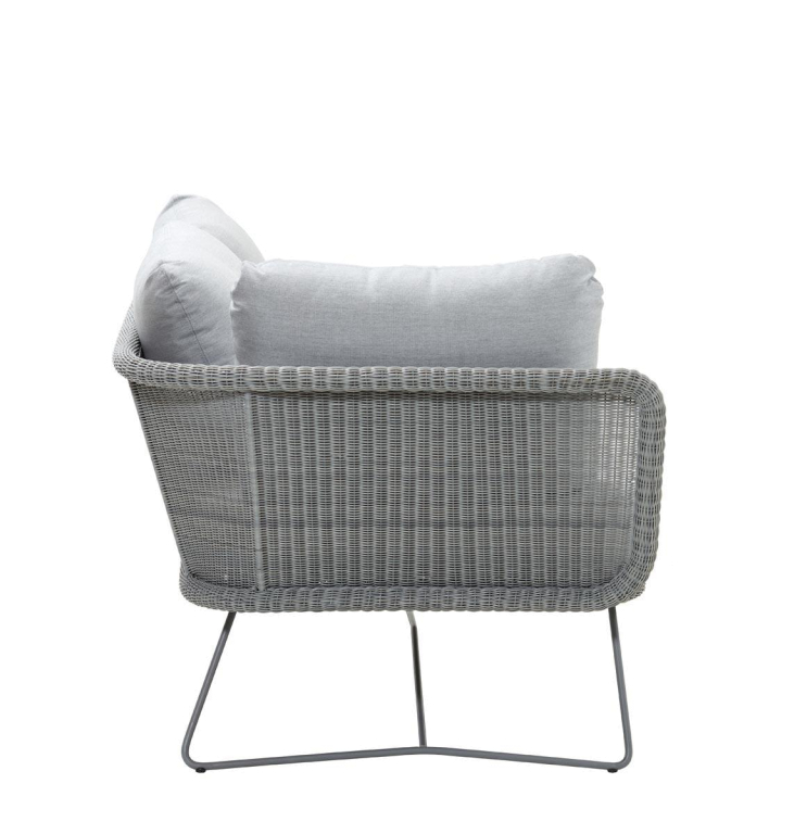 Cane-Line Horizon 2-zits loungebank module rechts grijs