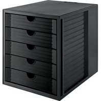Module de classement SYSTEM BOX KARMA, 5 tiroirs, gris/