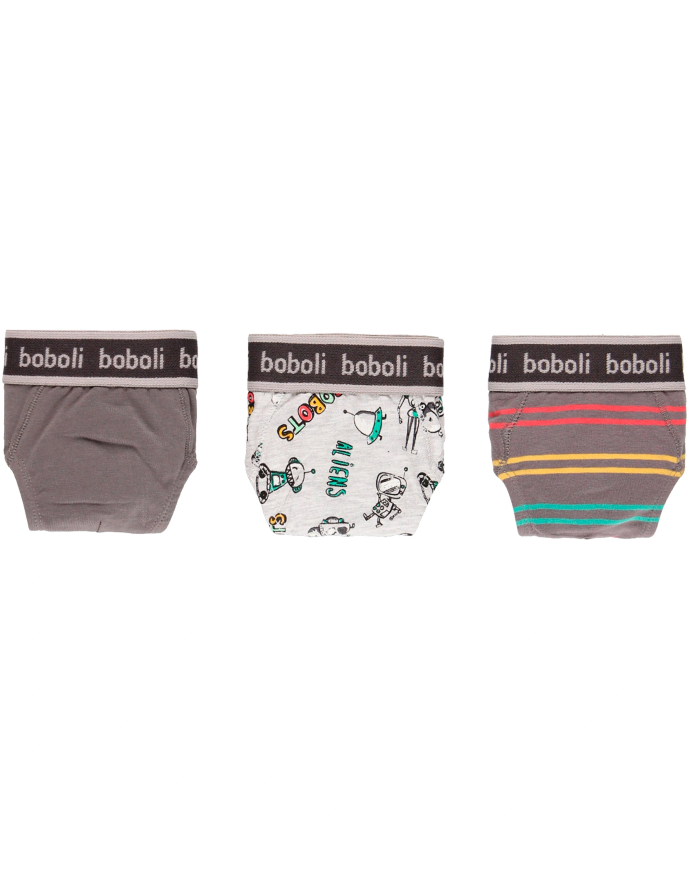 Slip ROBOTS 3er-Pack in grau